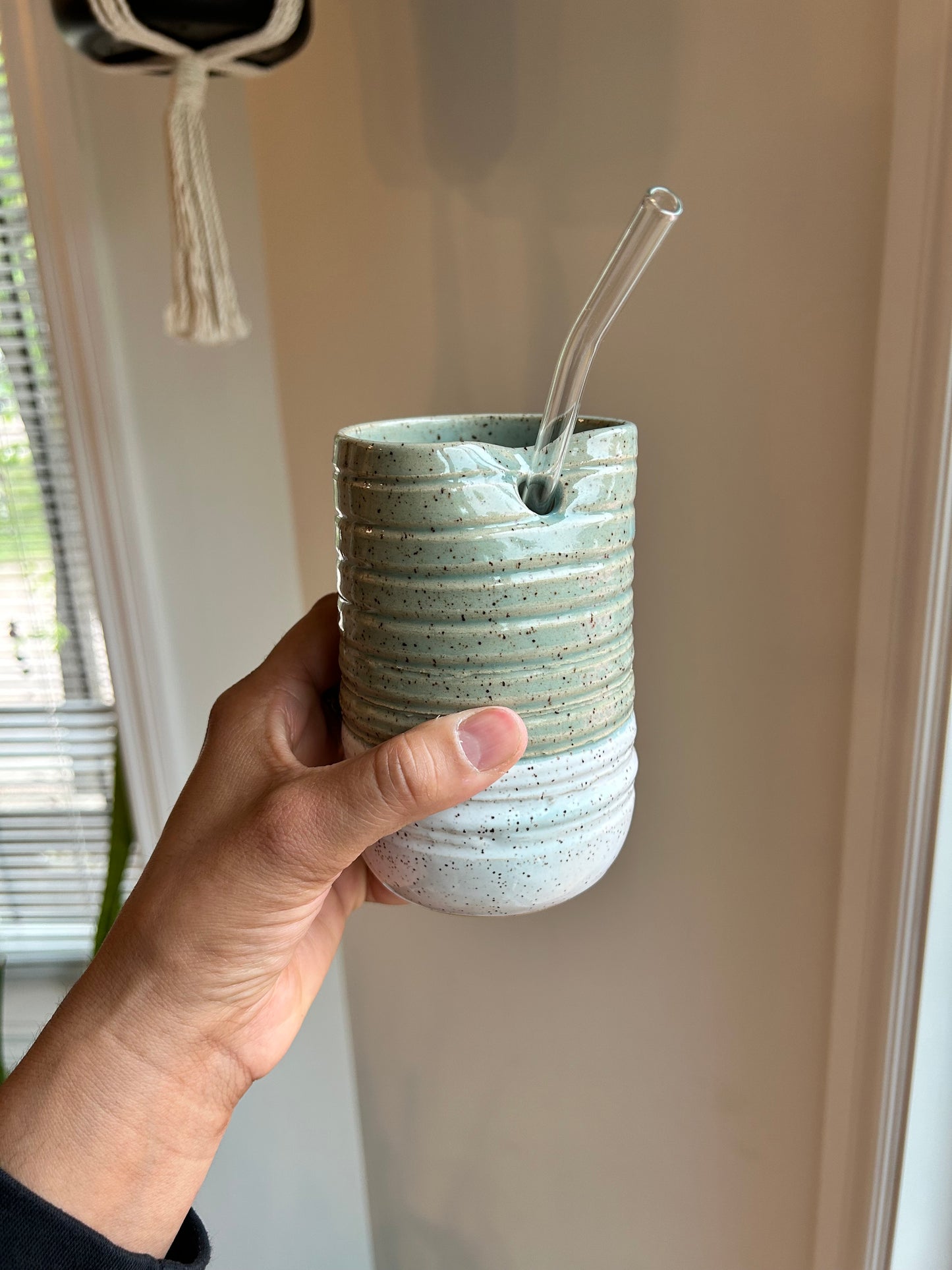 Ribbed Sages Tumbler