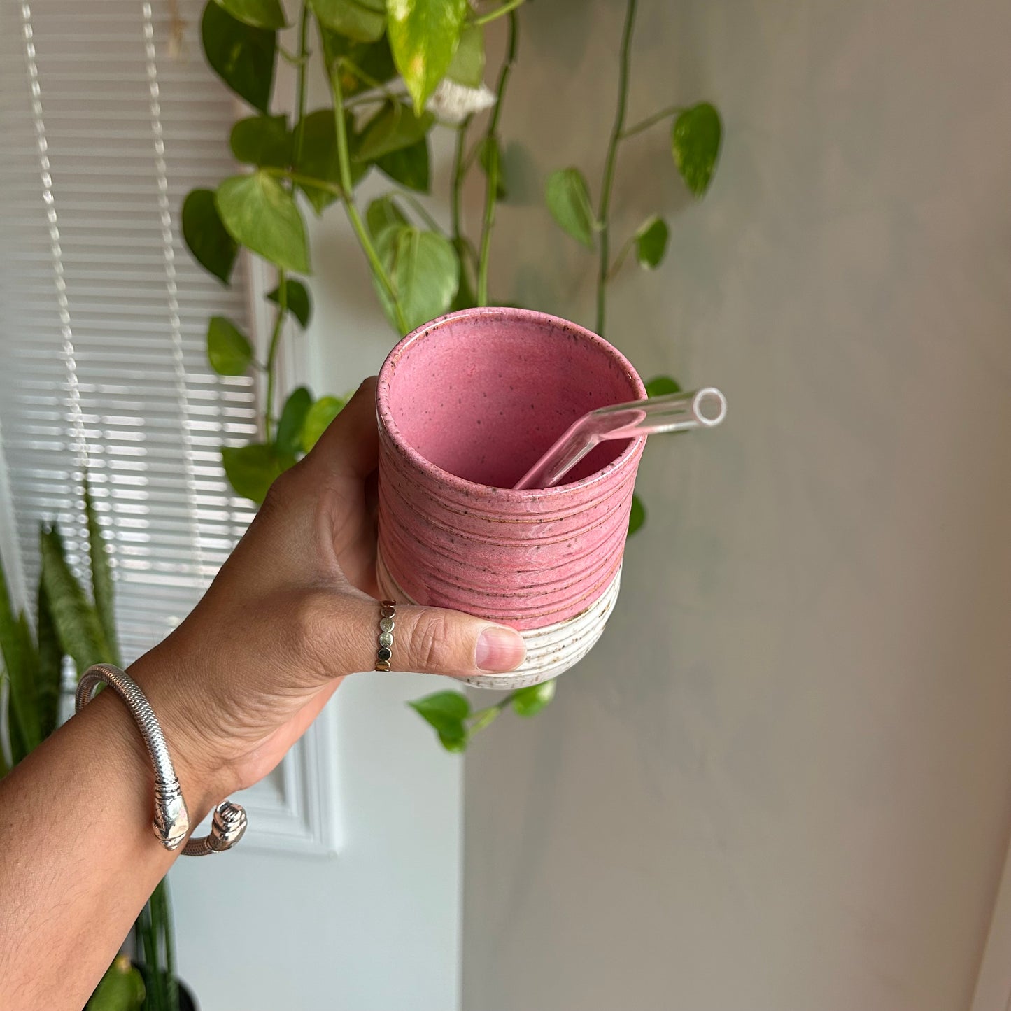 Pink Pottery Cup