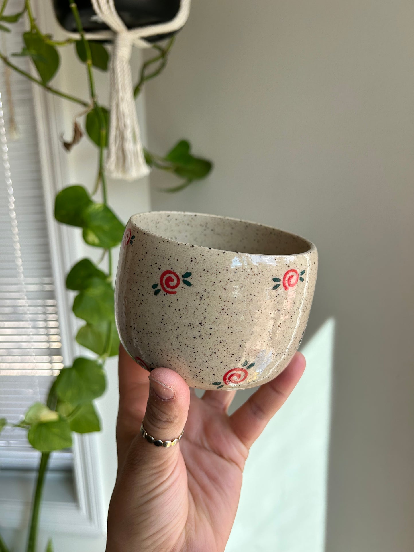 Rose Pottery Bowl