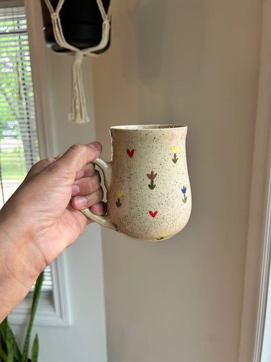 Tulip Pottery Mug