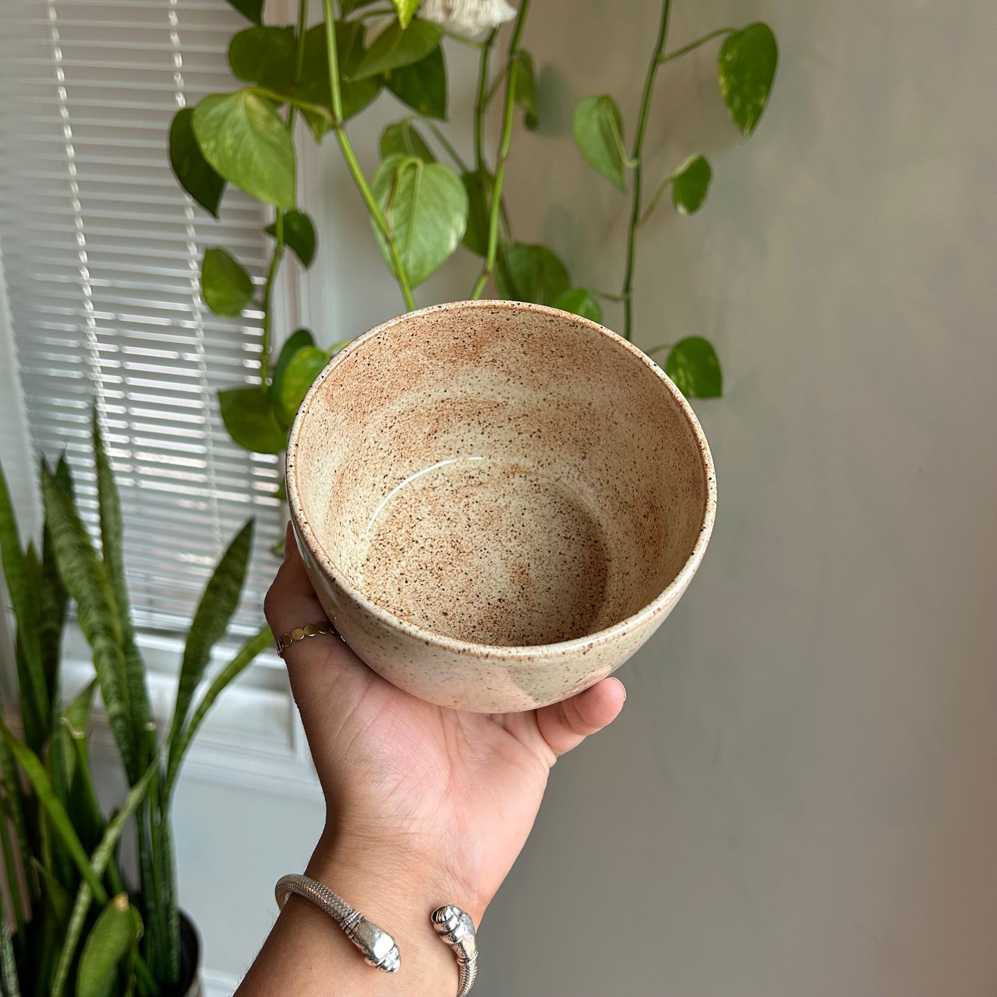 Speckled Pottery Bowl