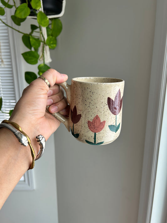 Tulip Pottery Mug